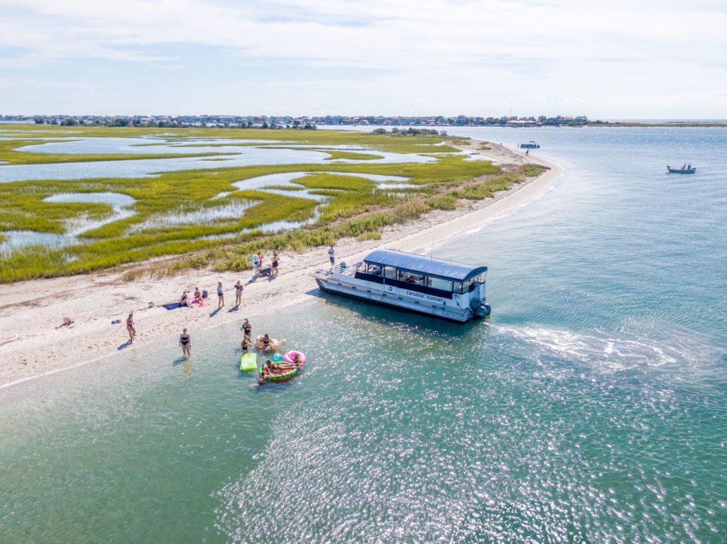 private charter boat on island in wrightsville beach nc