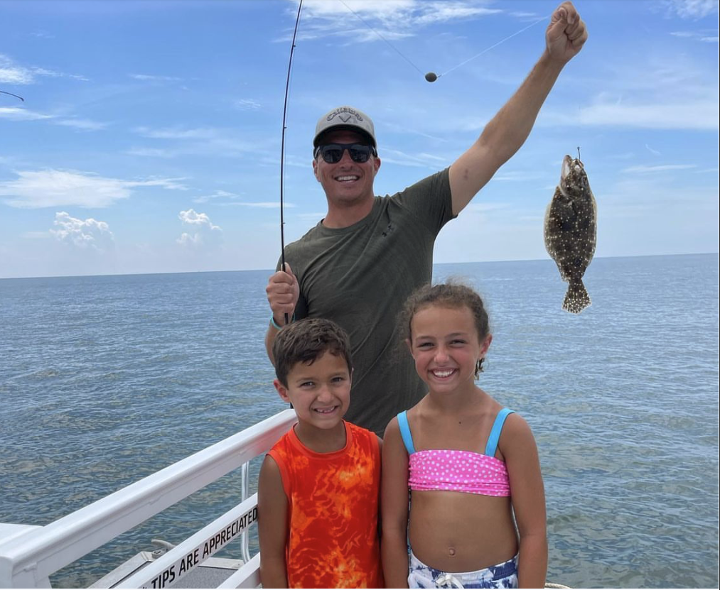 family catches fish on private charter wrightsville beach nc